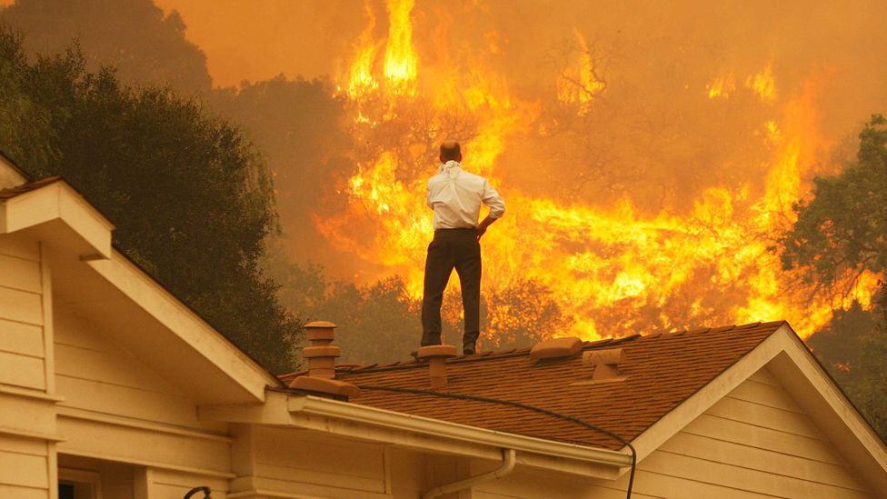 fire from rooftop